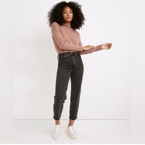 Madewell Black Perfect Vintage Crop Jeans- 24
